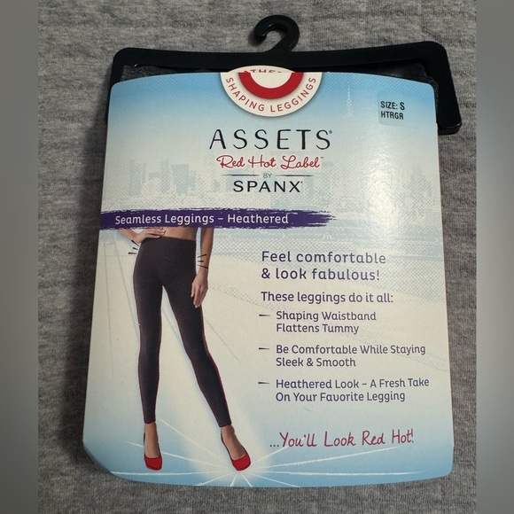 Assets By Spanx Pants - Assets by Spanx Seamless Leggings Heathered Gray Size S